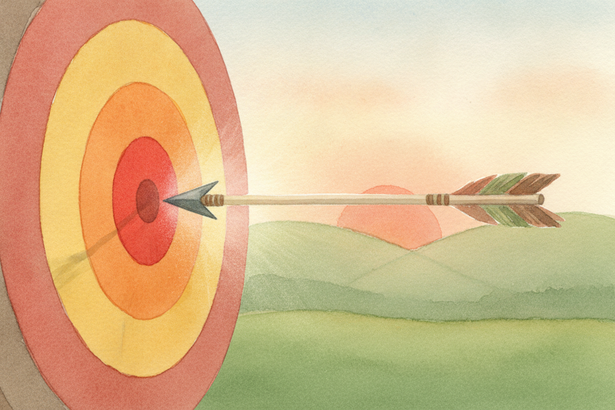 ~~So a limit isn't about arriving.~~ It's about aiming — so perfectly and so precisely that the destination becomes cert