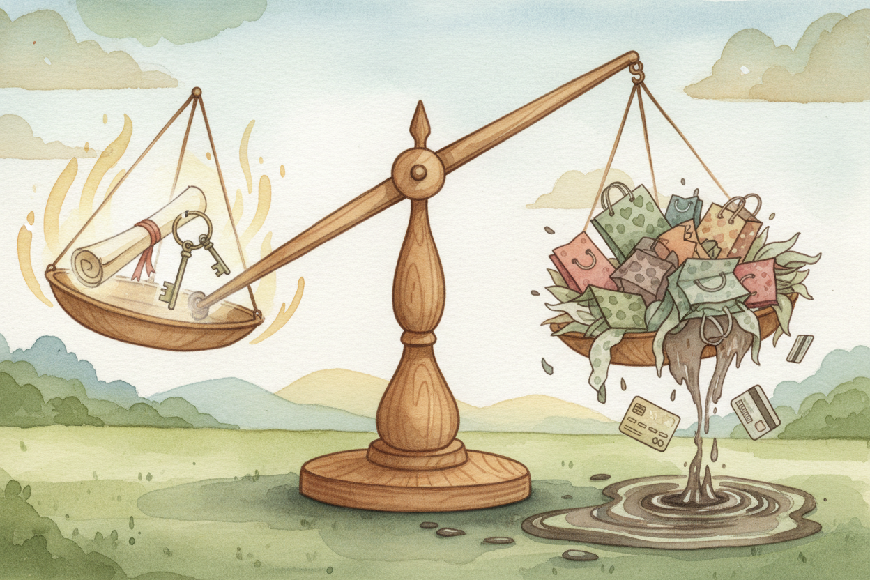 Of course, borrowing is a **double-edged sword**. Used wisely — for a house, an education, starting a business — a loan 