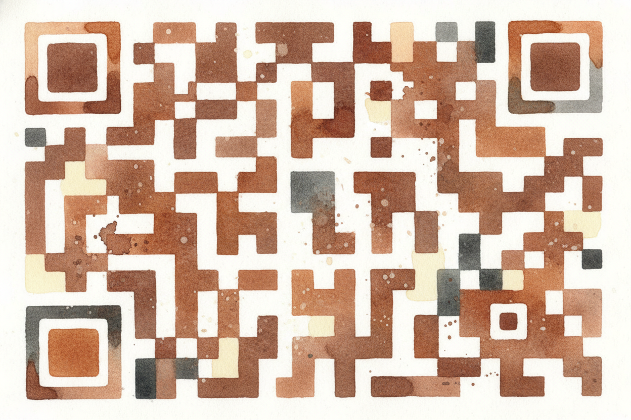**Black square? That's a 1. White square? That's a 0.** String together *thousands of these 1s and 0s* in the right orde