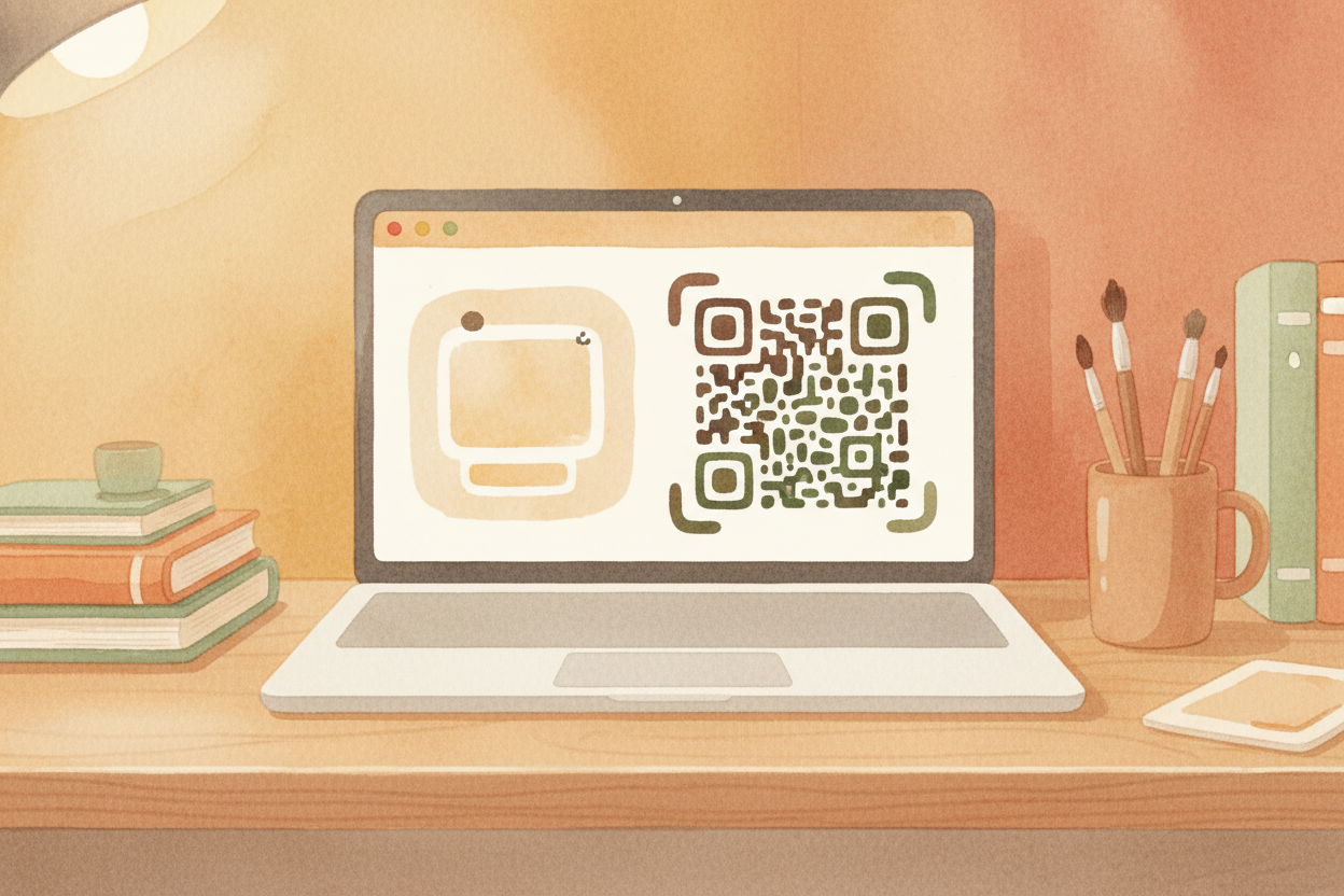 Making a QR code is easy — you **type what you want to encode** (say, "wonderleaf.com"), run it through a QR generator, 