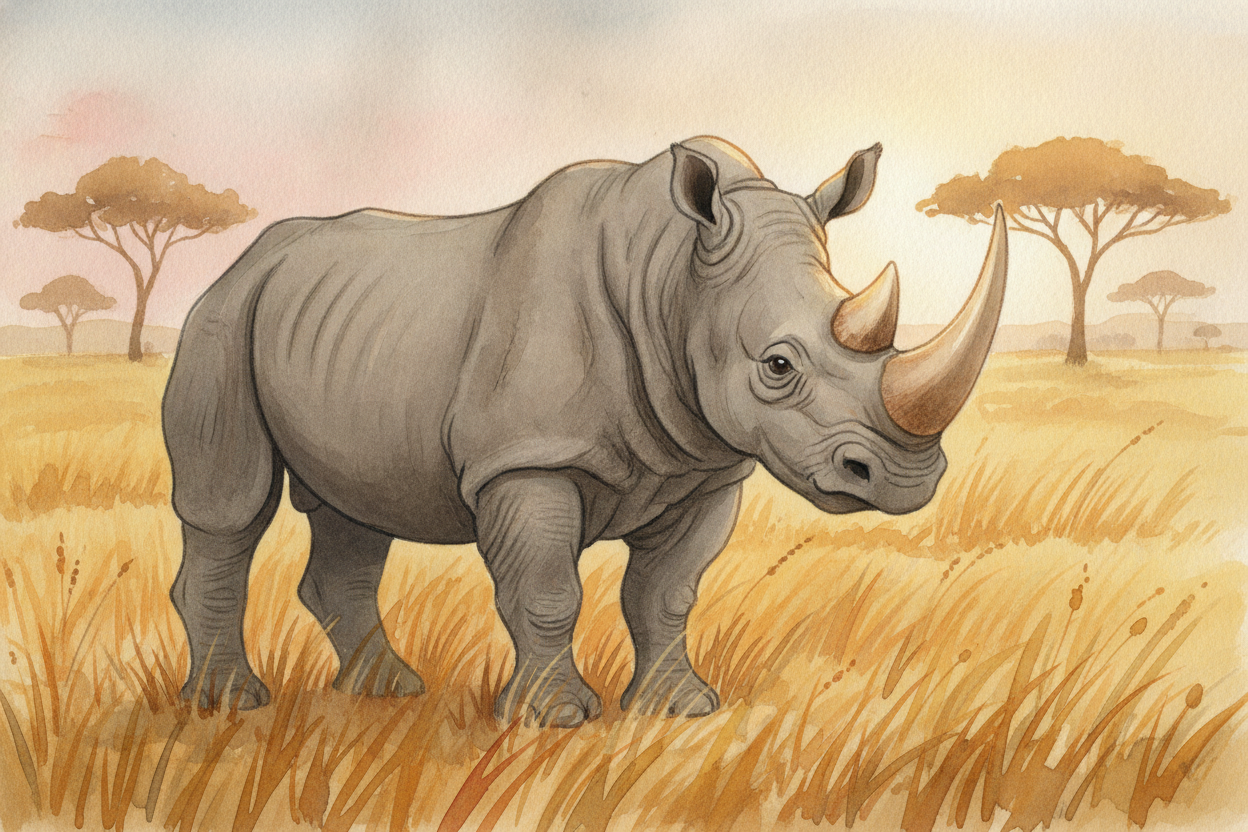 Picture a rhino: two tons of grumpy armor, with a great curved horn rising off its nose like a warning sign. Surely that