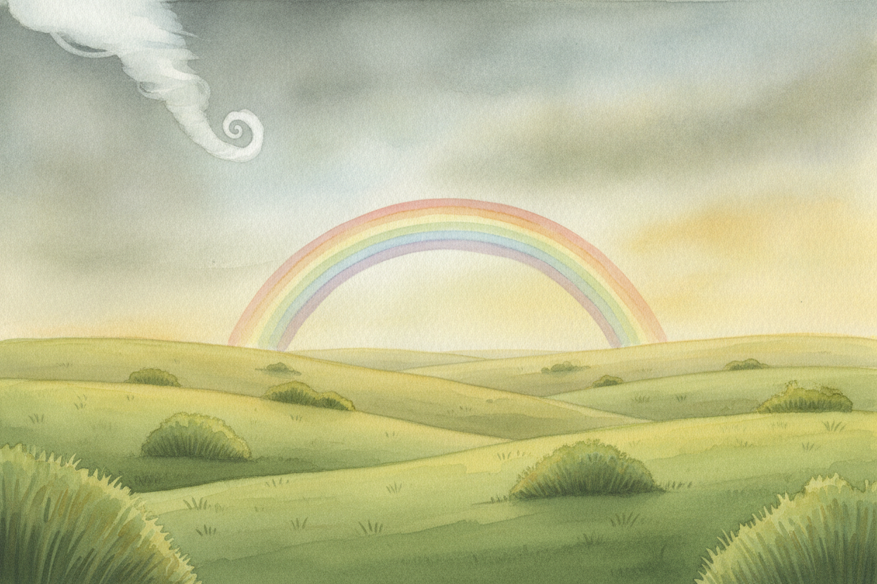 So a tornado isn't magic and it isn't angry — it's a giant storm, **a clever twist of mismatched winds**, and a spin pul