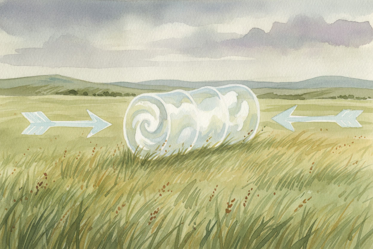 ~~Now add a twist — literally.~~ Often the wind near the ground blows one direction, while the wind higher up blows a di