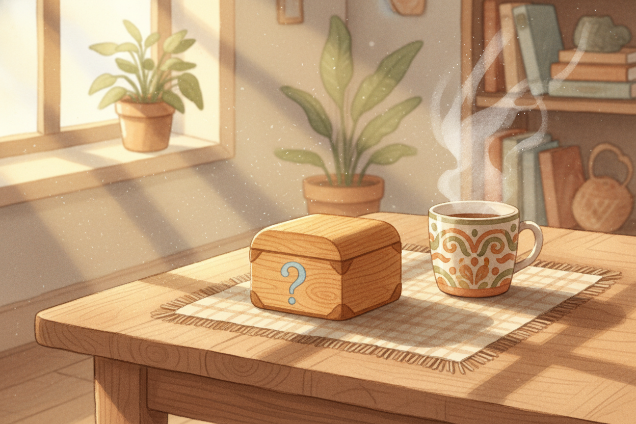 ~~Imagine a little box with a question mark painted on the side.~~ You don't know what's inside yet — but you know there