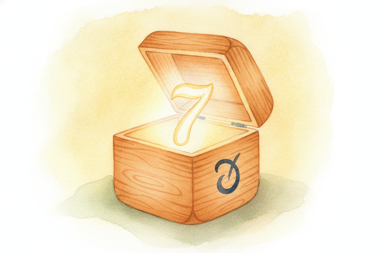~~Seven!~~ The bo++x++ wasn't really empty after all. Once you solve it, x *stops being a mystery and becomes a number* 