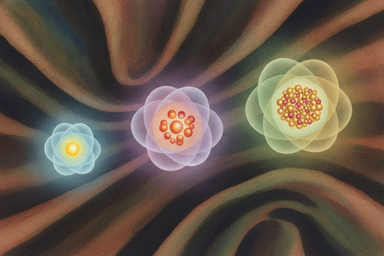 What makes one atom different from another is **just a counting game**. An atom with one proton is ++hydrogen++, the lig
