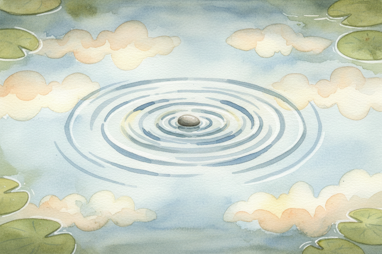 Sound is **invisible, but it's real**. ~~When you yell~~, your voice pushes the air around your mouth outward in a wave,