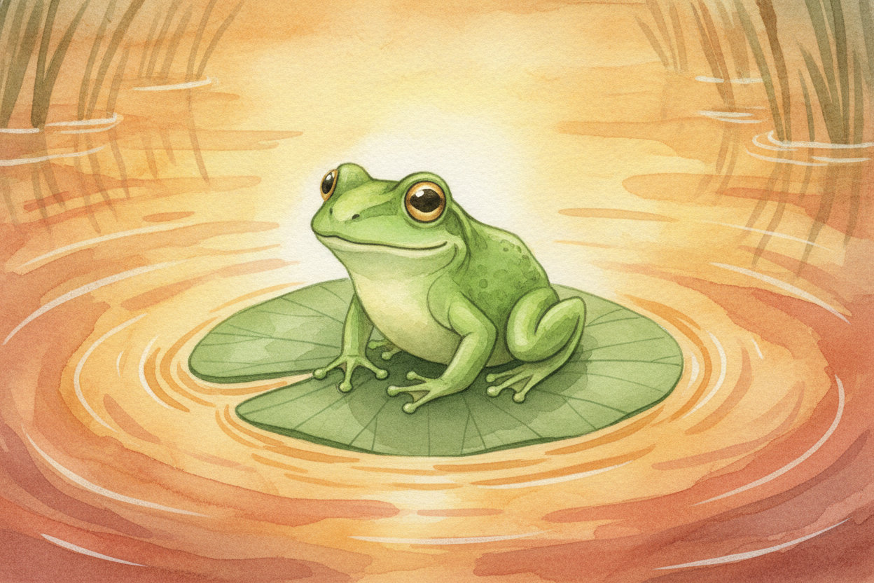 ~~So next time you pass a quiet pond, remember:~~ **it's not quiet at all**. It's a whole busy team — _catching sunlight