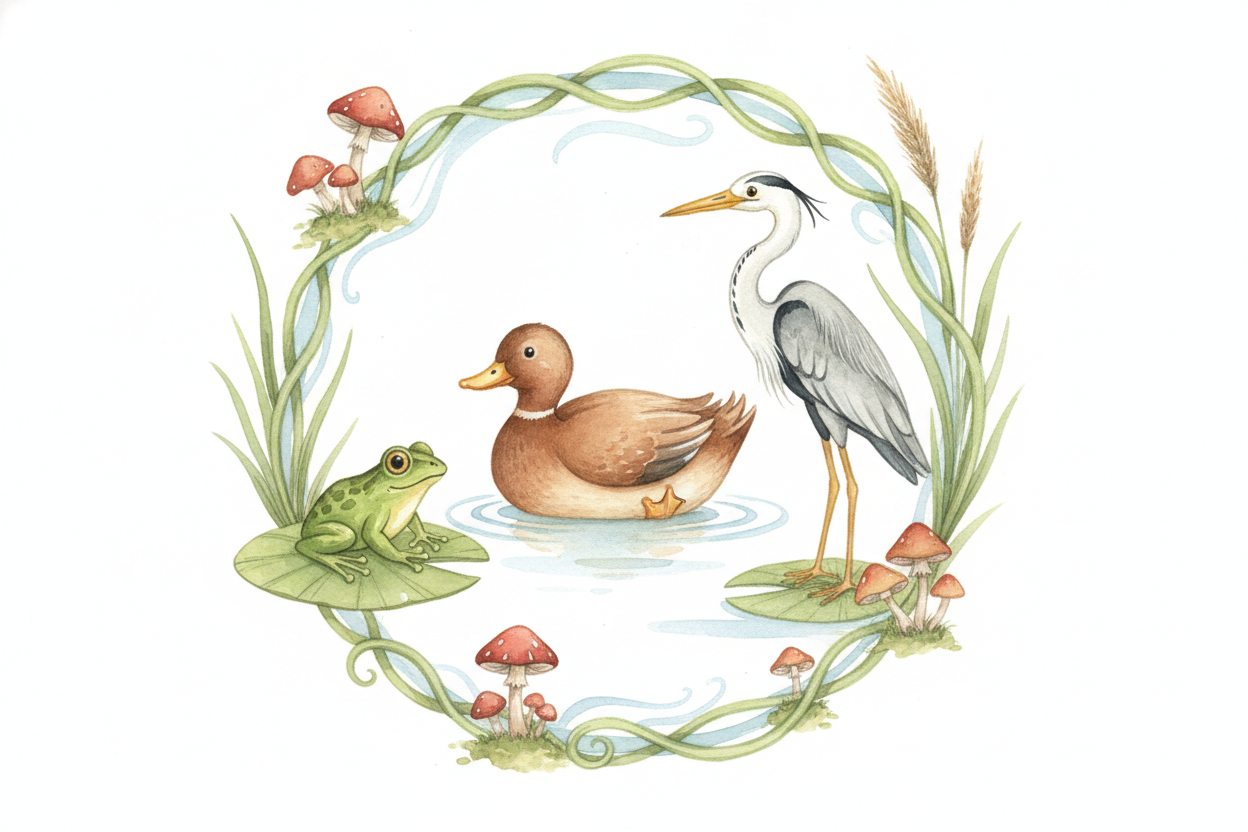 ~~Here's the beautiful part:~~ it's **a loop**. Plants catch the sun. Animals eat the plants and each other. Decomposers