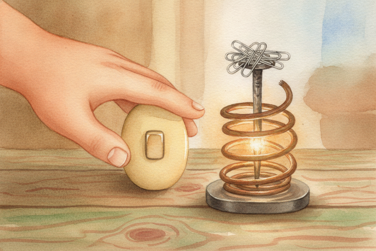 So an electromagnet is really just **a deal you strike with electrons**: ~~march for me, and I'll give you a magnet~~. *