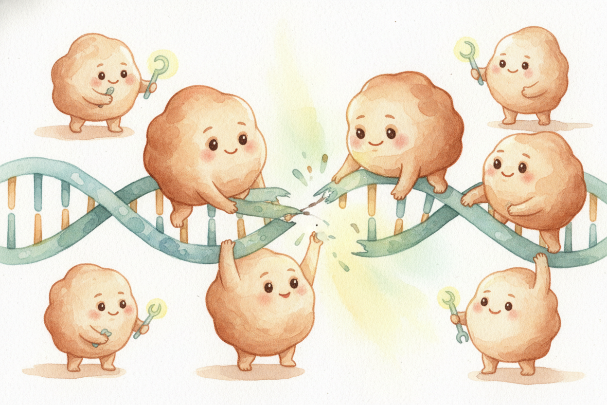 And here's why that's enormous. ++DNA++ is the instruction manual inside every living thing — plants, mice, people, all 
