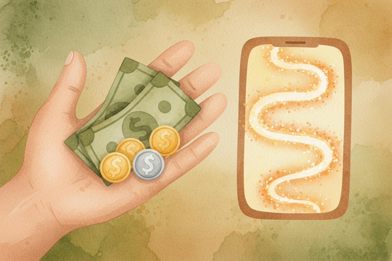 You hand over crinkly bills at the store, coins jingle in your pocket — that's money you can touch. But most money today