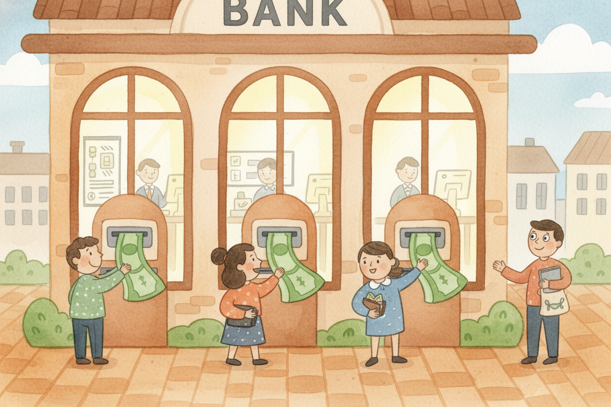 ~~Why does anyone believe these numbers are real money?~~ **Because the bank promises they are**. The bank says, "We're 