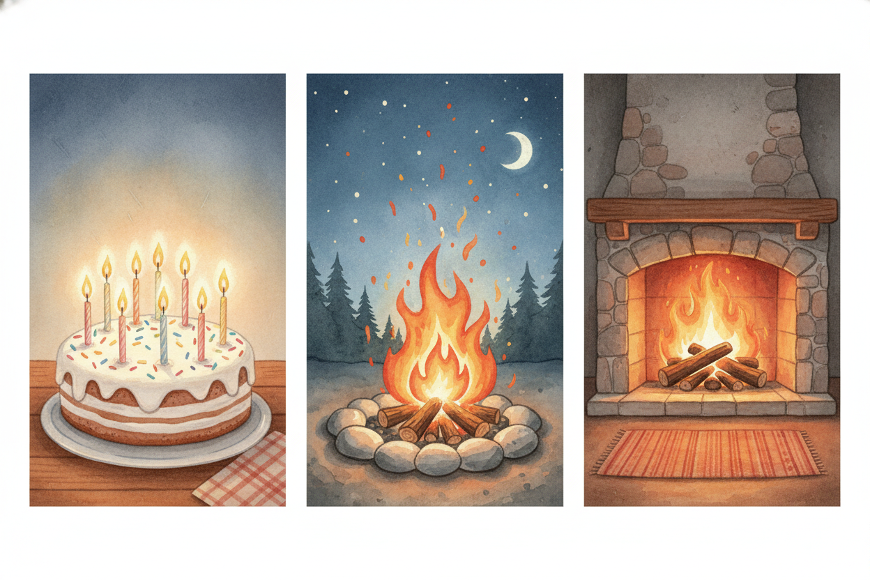 You've seen fire flicker in birthday candles, roar in campfires, and dance in fireplaces. ~~But what **is** it?~~ *Is fi