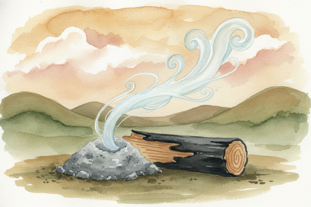 ~~Here's the trippy part:~~ fire doesn't weigh anything because it ****isn't**** anything. The flame you see is just *ho