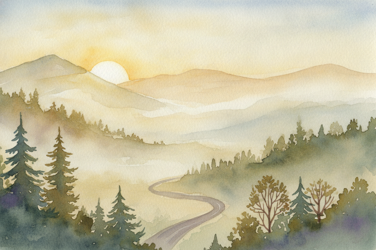 ~~And here's the lovely part:~~ **fog isn't trapped forever**. When the sun climbs up and warms the ground, the air warm