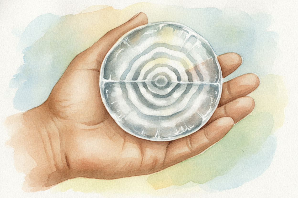 ~~If you ever slice a big hailstone in half~~, you can see the whole journey. Inside are rings, **like the rings of a tr