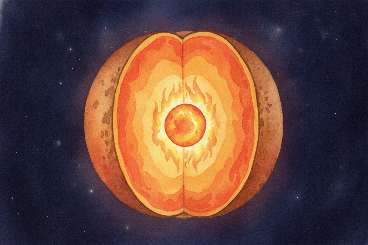 To understand lava, you have to go down. ~~Way down.~~ The Earth isn't solid all the way through like an apple — it's **