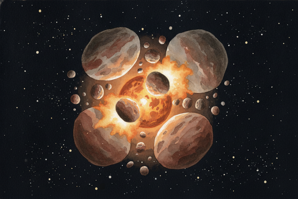 When the ++Earth++ first formed billions of years ago, countless chunks of space rock smashed together to build it. ~~Al