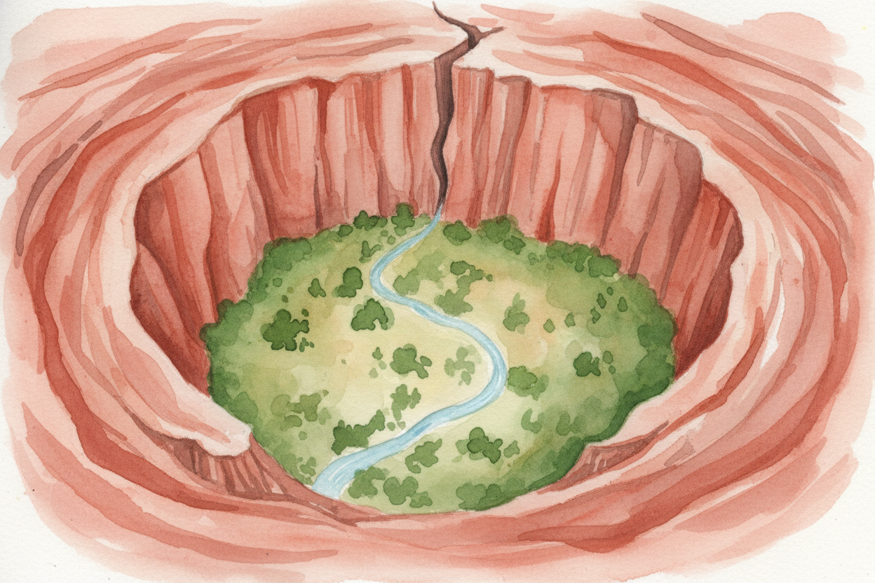 You hide it. The ++Nabataeans++ found a valley ringed by cliffs with only one narrow entrance — a **slot canyon so tight