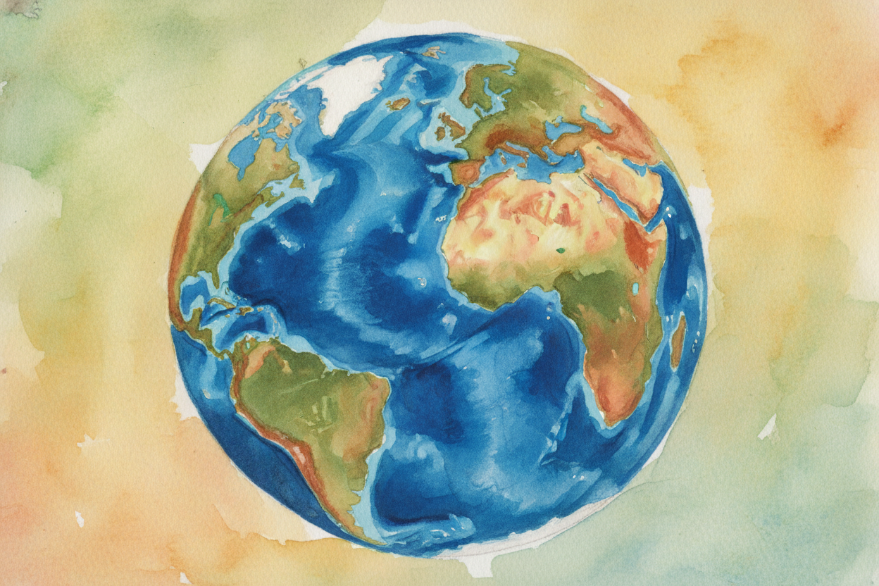 Earth is mostly water — so much that if aliens named us, they'd probably call us "++Planet Ocean++." Blue covers about *