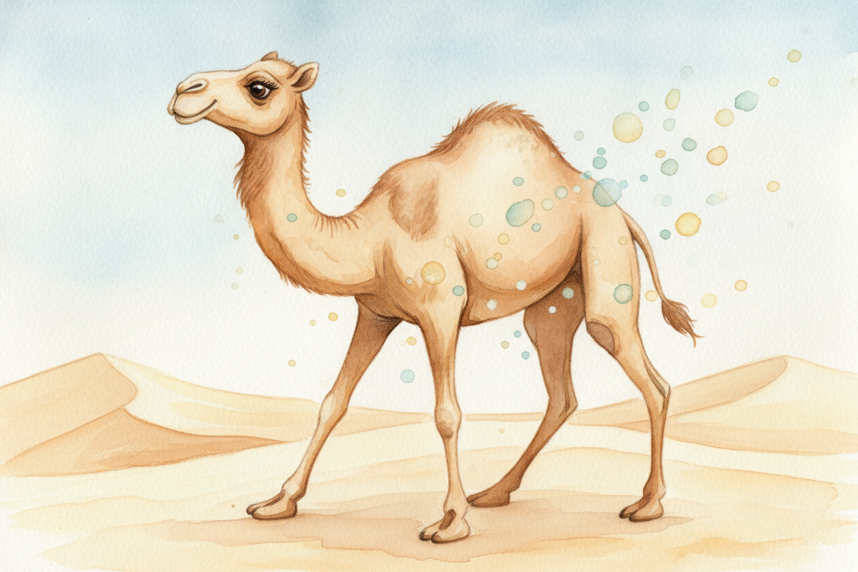 ~~Here's the lovely twist.~~ When a camel burns its hump-fat, the chemistry actually produces a little water as a byprod