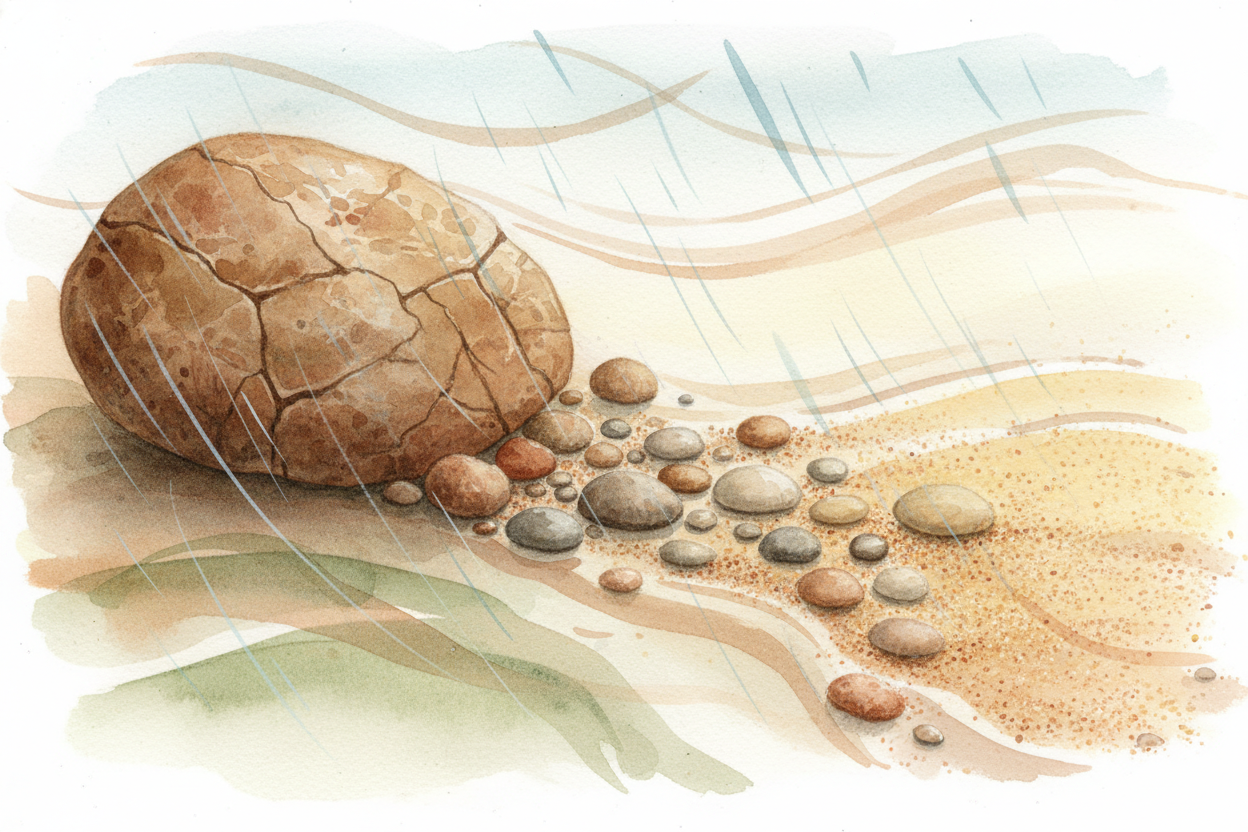 ~~First surprise:~~ **soil isn't one thing**. It's a mix — *like trail mix, but earthier*. The biggest ingredient? Tiny 