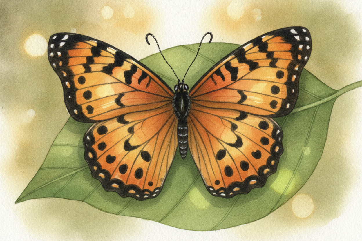 Hold a butterfly up to a mirror placed right down its middle, and ~~something magical happens~~ — the reflection matches