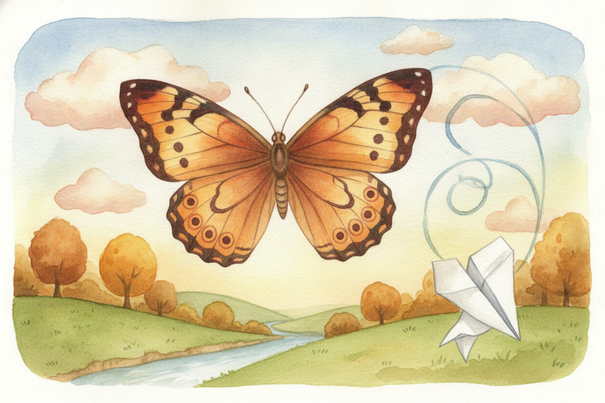 ~~So why do butterflies bother?~~ The answer starts with flying. To fly smoothly, you need balance. If a butterfly's lef
