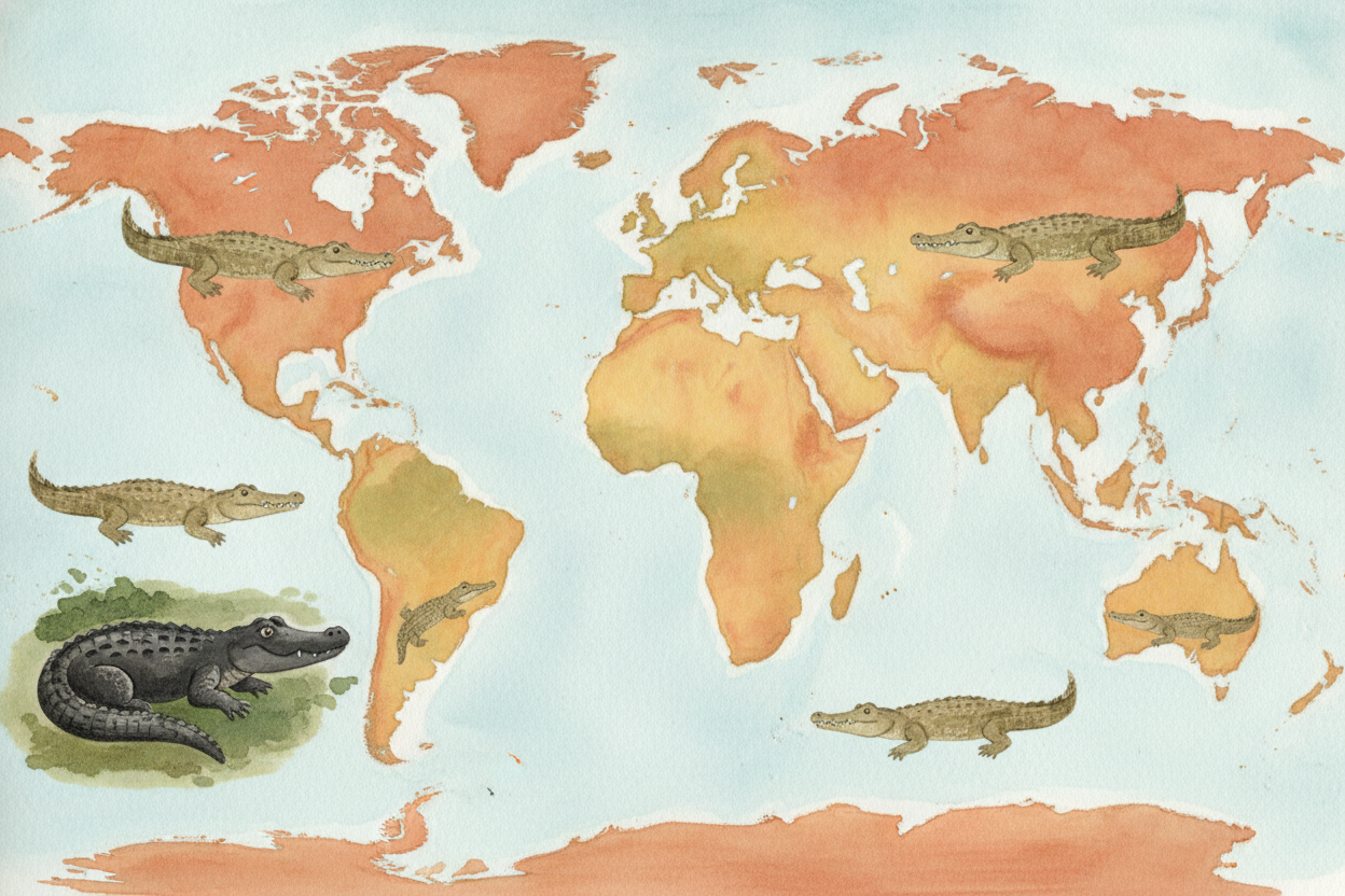 Where in the world they live is another giveaway. Alligators are **picky homebodies** — wild ones live in only two place