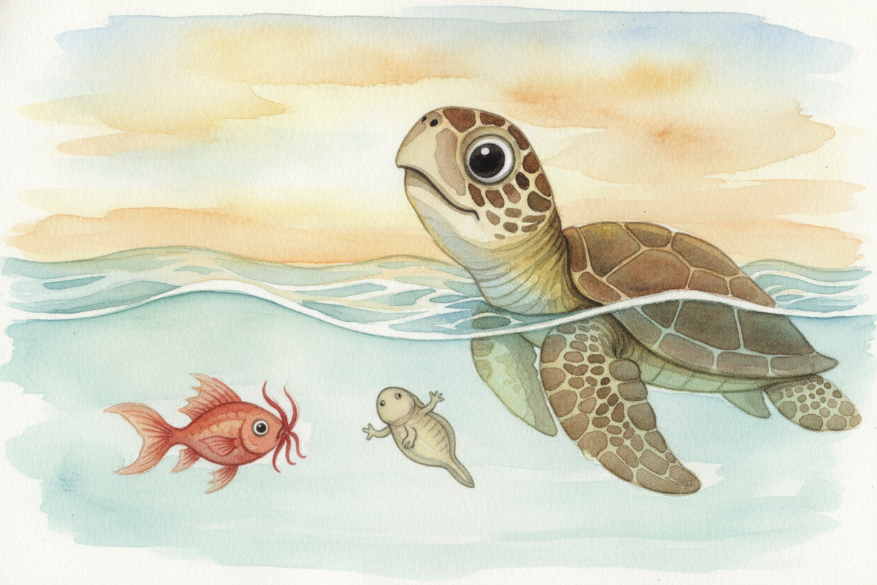 Now, ~~how does each one breathe?~~ Mammals, birds, and reptiles all breathe air with lungs — **even sea turtles and wha