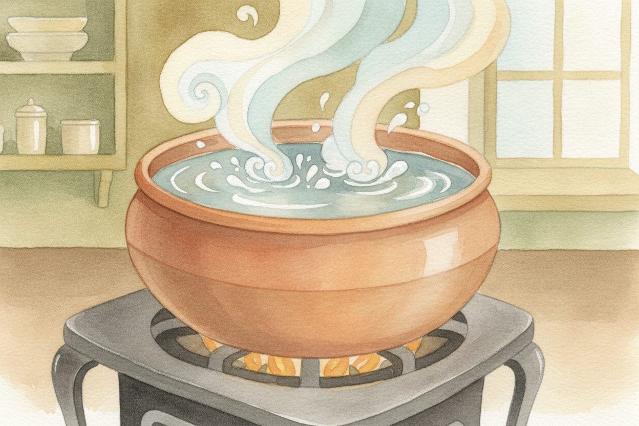 ~~But be a careful detective!~~ Boiling water bubbles too — yet that's just water becoming steam, still plain old H₂O. *