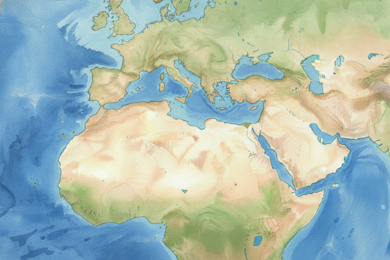A sea is smaller and usually tucked into the edge of an ocean, partly surrounded by land. Think of the ++Mediterranean S