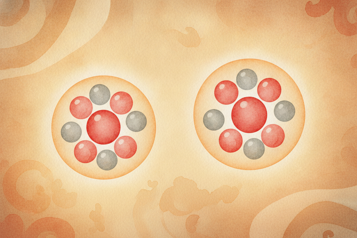 ~~Now the fun part.~~ An atom can keep its protons but **pack on extra neutrons**. The atomic number stays the same, so 