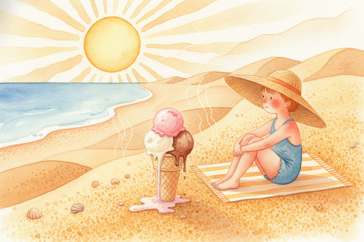 ~~Here's a real one.~~ In summer, ice cream sales go up. And in summer, more people get sunburns. Ice cream and sunburns