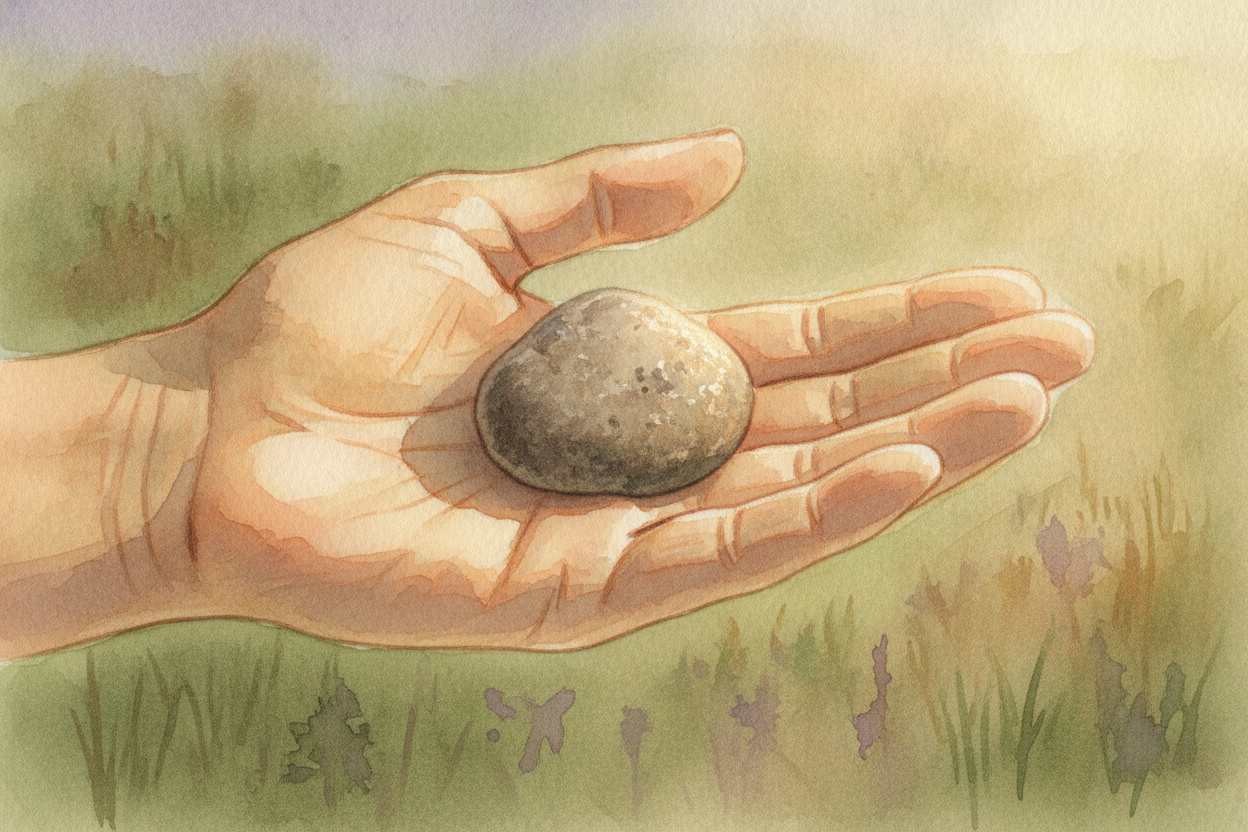 ~~So next time you pocket a stone~~, give it a little nod. It might be **cooled fire**, or **settled sand**, or a rock t