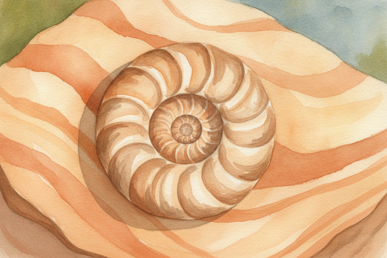 Sedimentary rocks keep the **best souvenirs**. Because the settling is so _slow and gentle_, leaves, shells, footprints,
