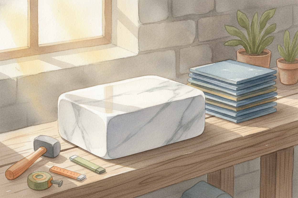 ~~The changes can be dramatic.~~ Soft, crumbly limestone becomes **gleaming marble** — the stone statues are carved from