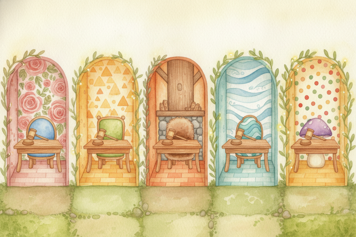 ~~Now meet the states~~ — **all fifty of them**. Each one is _its own room with its own personality_. A state has its OW