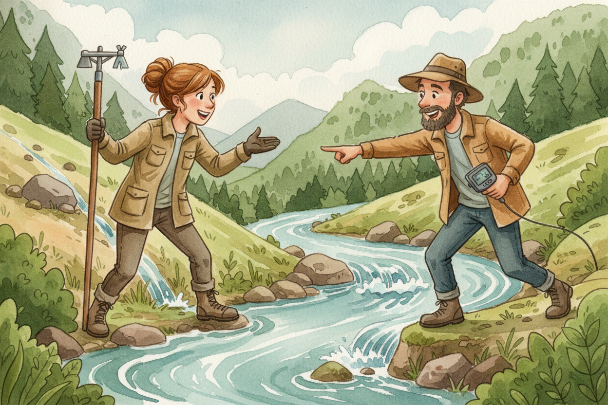 But not everyone buys it. Other geographers say, "~~Hold on~~, you **cherry-picked the most distant trickle**. If we mea