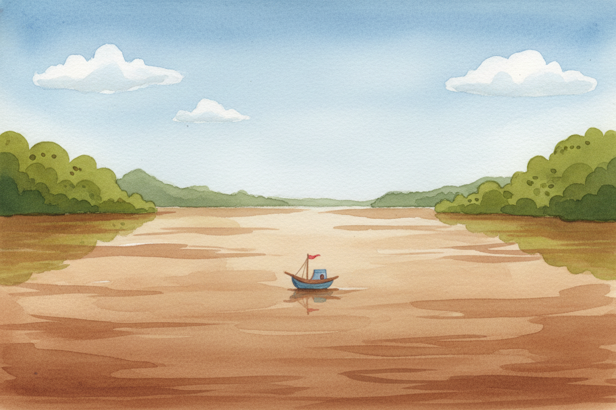 Meanwhile, the ++Amazon++ doesn't care. It just keeps being the **most powerful river on Earth** — so wide in places you
