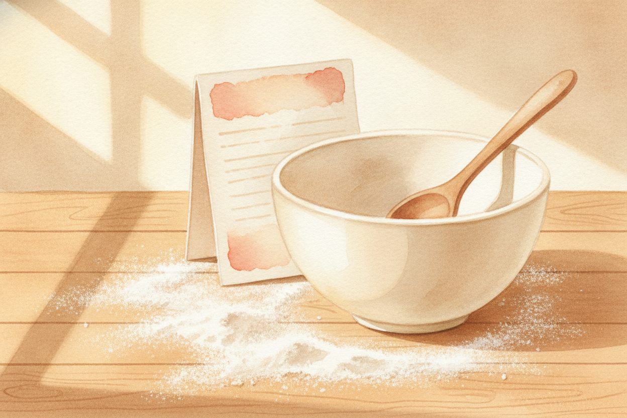 **수식을 요리법이라고** 생각해 보세요. 요리법은 재료만 적어 놓지 않아요. 무엇을 먼저 해야 하는지도 알려 주죠. 케이크를 굽기 전에 설탕옷을 바르면, ~~녹아내린 엉망진창이~~ 될 거예요. _숫자도 똑같아요._