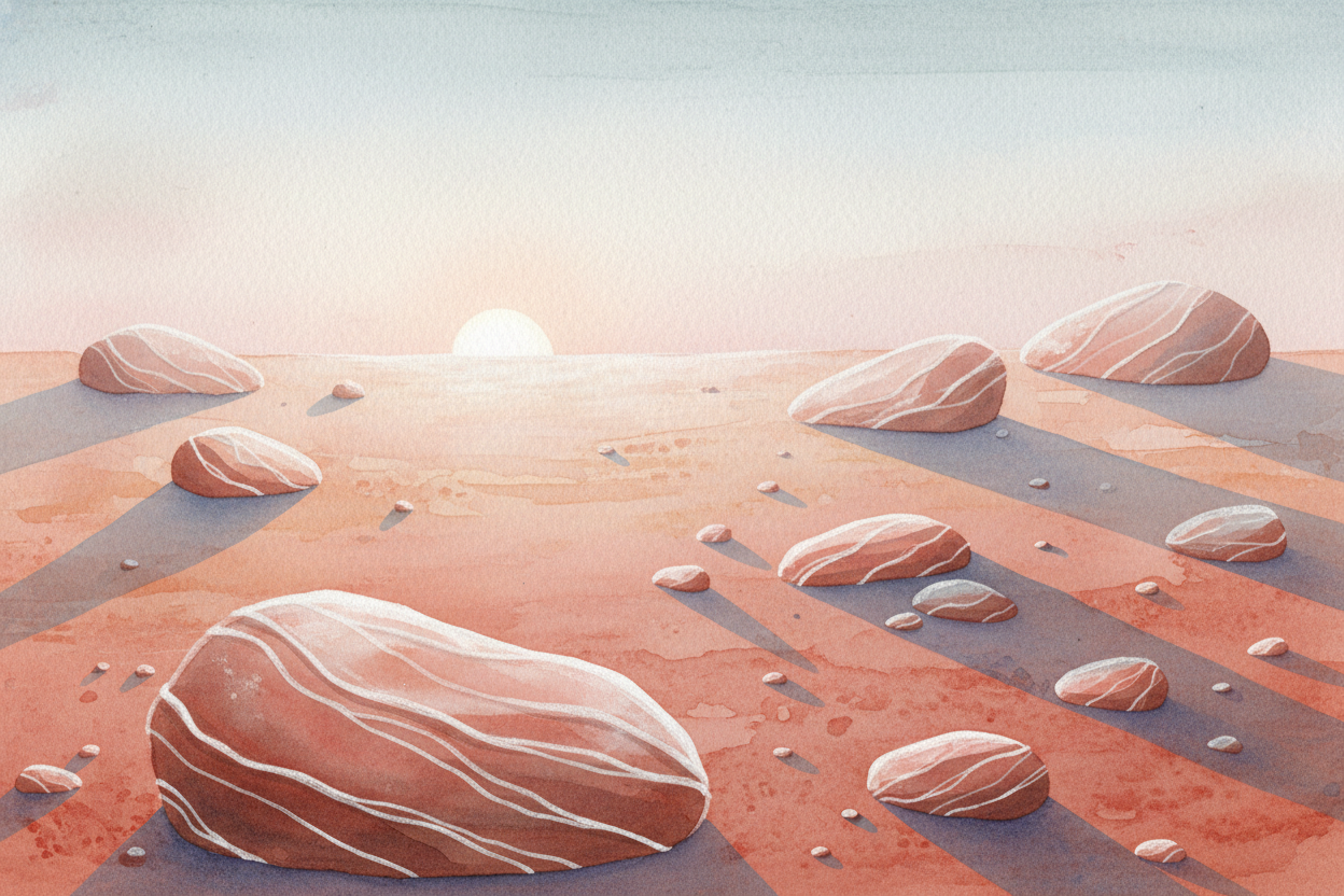 It is also a deeply chilly place. ++Mars++ sits farther from the ++Sun++ than we do, and its air is thin — **far too thi