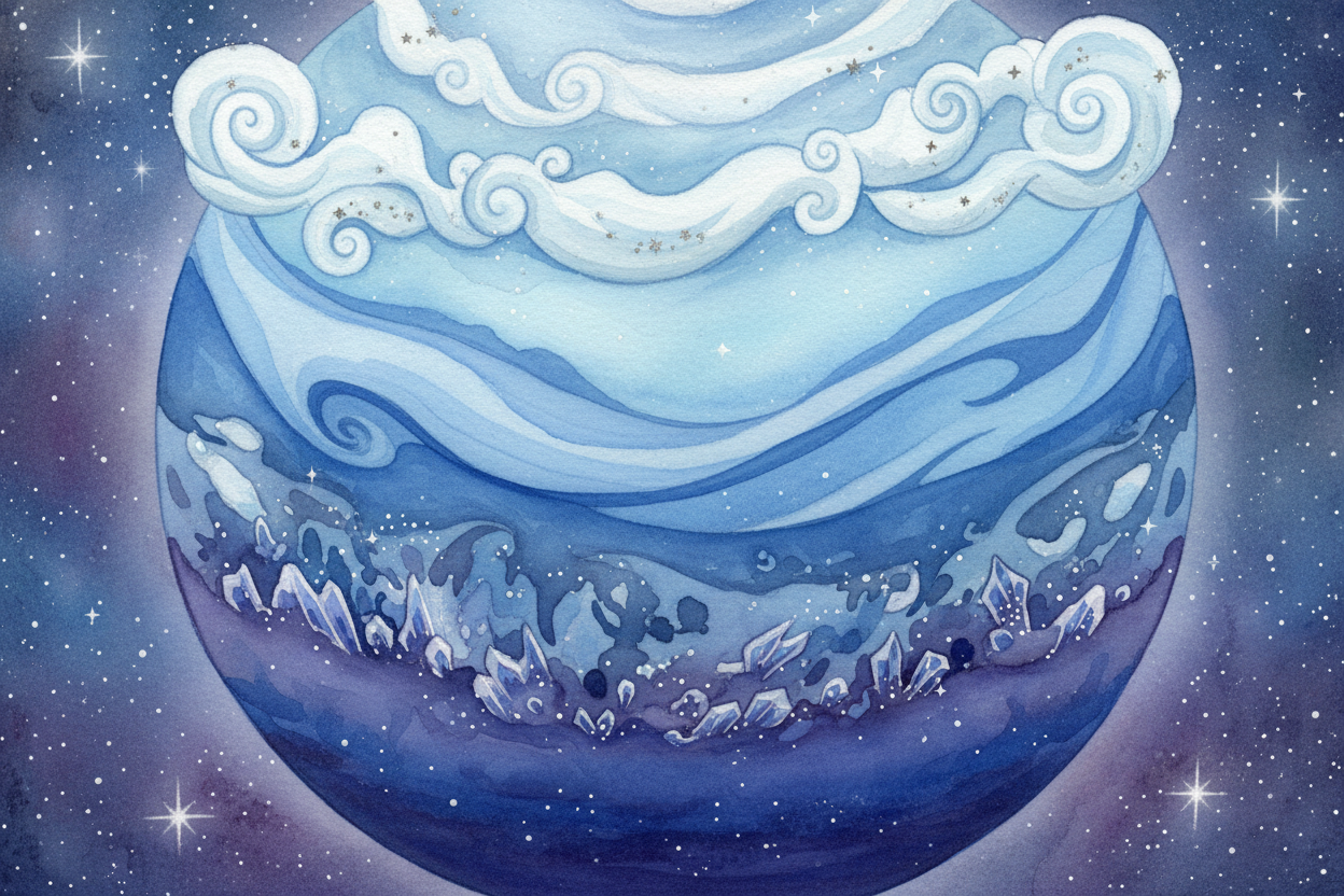 ~~But here's the thing~~ — there's nowhere to stand. Neptune is what scientists call an "++ice giant++," which means it'