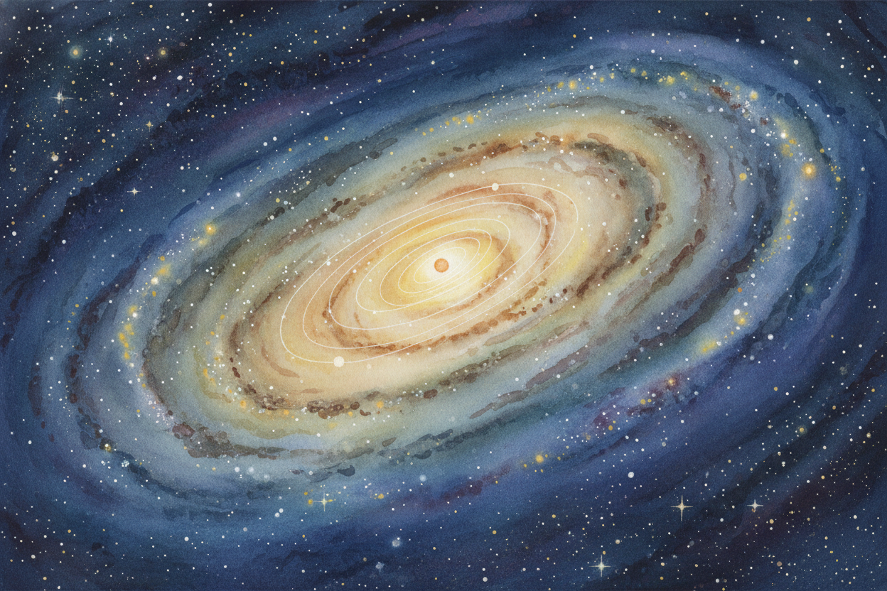 ~~And the Sun isn't even standing still.~~ The whole solar system — every planet, every comet, every one of us — is swee