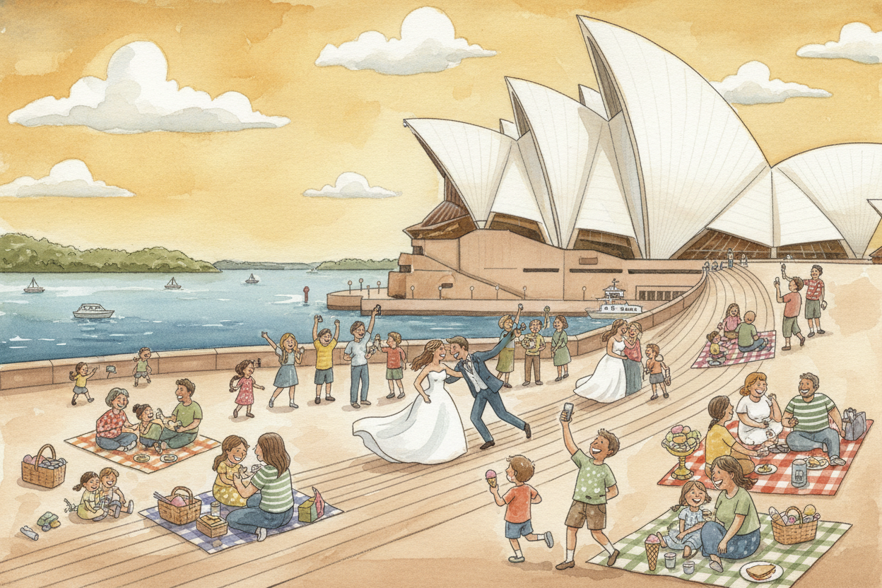 Today it's so famous that "Sydney" and "those shells" are basically synonyms in people's minds. It's a ++UNESCO World He