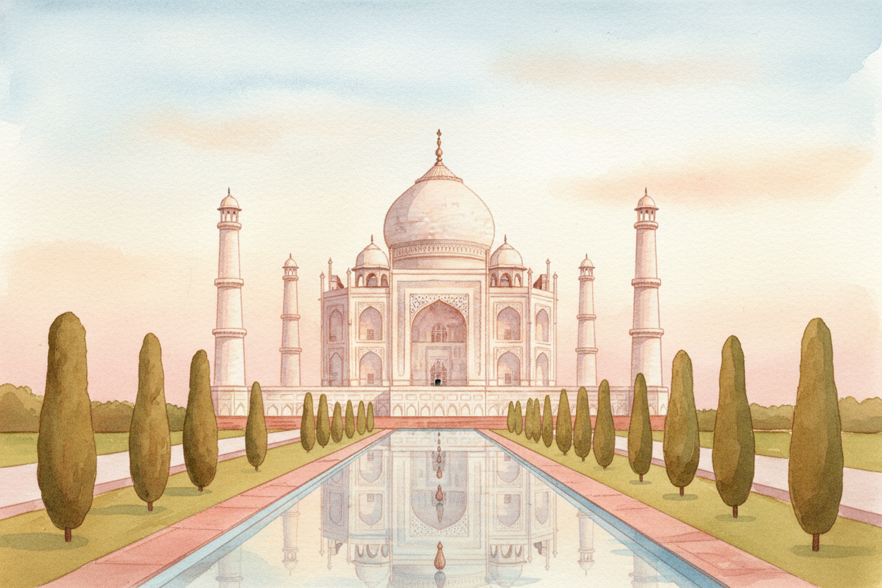 There's a building in ++India++ so beautiful that people gasp when they see it for the first time. It's made of white ma