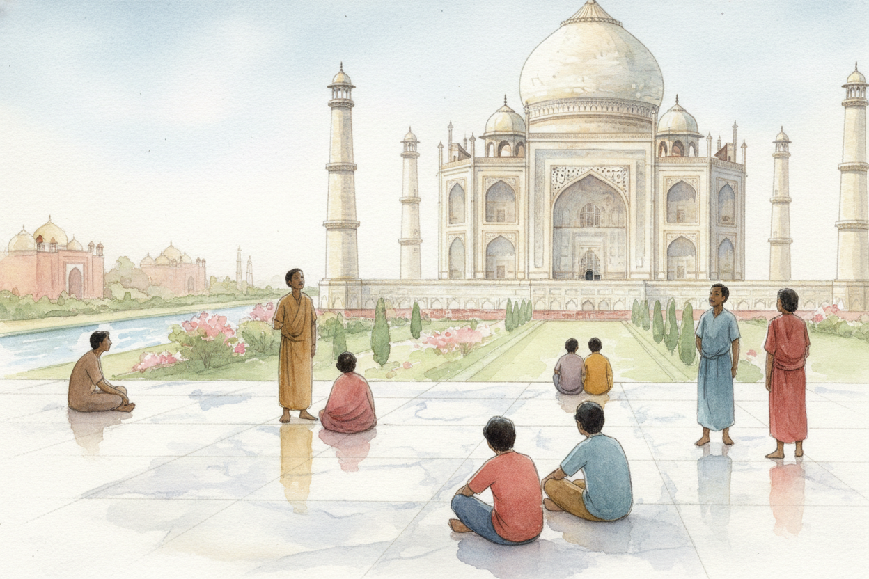 Some people call the ++Taj Mahal++ the *world's greatest monument to love*. Others call it a masterpiece of architecture