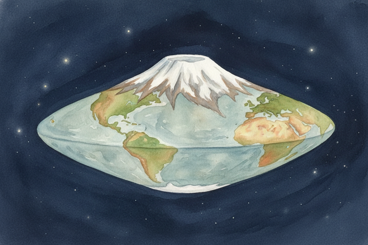 There's even a third way to measure. Earth isn't a perfect sphere — it bulges at the equator. ++Mount Chimborazo++ in ++