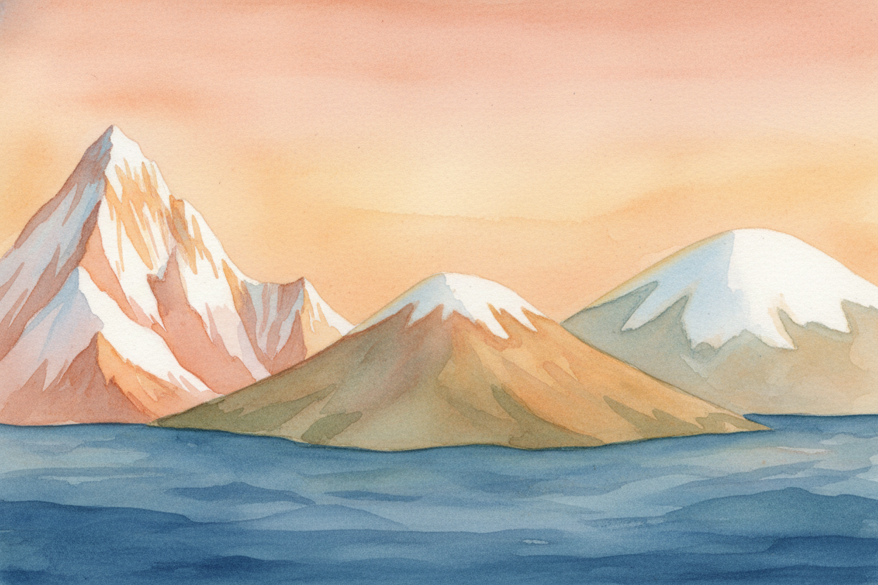 The truth is, mountains don't care about our rulers. ++Everest++ scrapes the jet stream. ++Mauna Kea++ rises through two